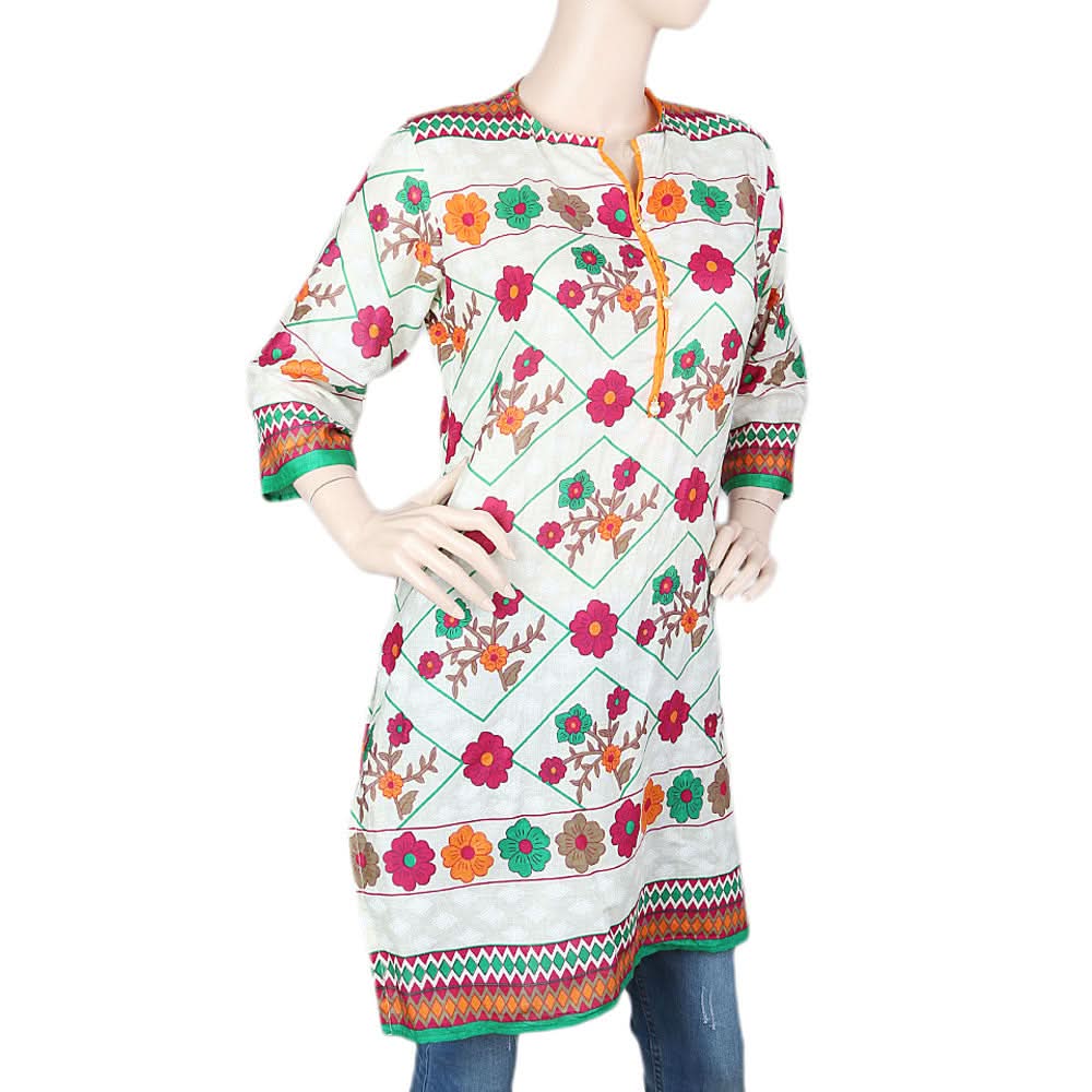 Women's Printed Lawn Kurti - Multi, Women's Fashion, Chase Value, Chase Value