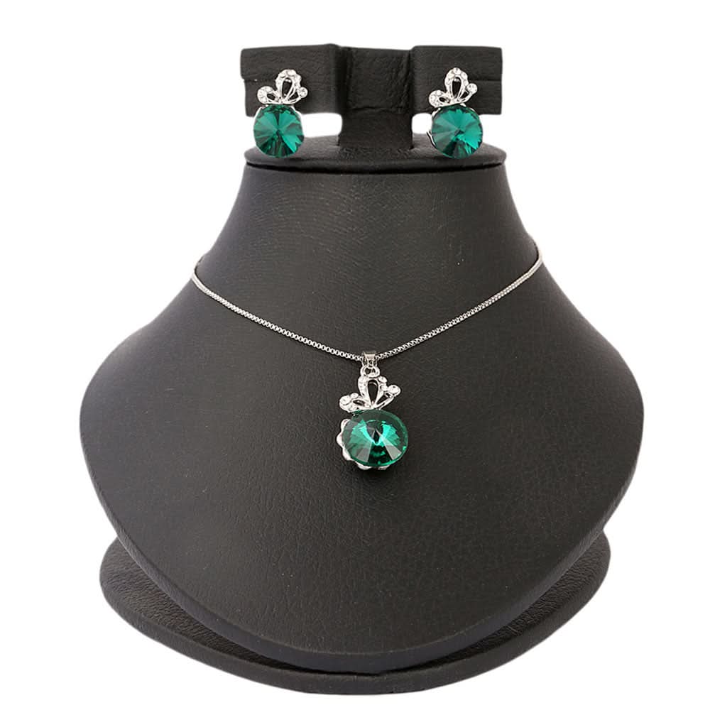 Women's Fancy Locket Set - Green, Women, Chains & Lockets, Chase Value, Chase Value