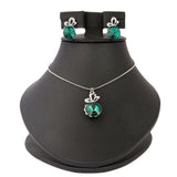 Women's Fancy Locket Set - Green, Women, Chains & Lockets, Chase Value, Chase Value