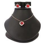 Women's Fancy Locket Set - Red, Women, Chains & Lockets, Chase Value, Chase Value
