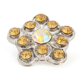Women's Fancy Brooch - Mustard, Women, Scarf Pins & Brooches, Chase Value, Chase Value