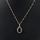Women's Fancy Locket Set - Black - test-store-for-chase-value