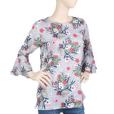 Women's Full Sleeves Top - Grey, Women, T-Shirts And Tops, Chase Value, Chase Value