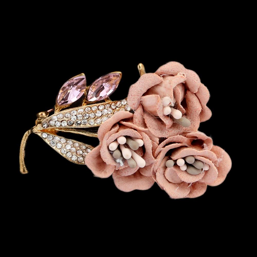 Women's Scarf Brooch - Peach, Women, Scarf Pins & Brooches, Chase Value, Chase Value