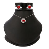 Women's Fancy Locket Set - Red, Women, Chains & Lockets, Chase Value, Chase Value