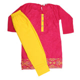 Girls Embroidered 2 Piece Suit - Pink, Kids, Girls Sets And Suits, Chase Value, Chase Value