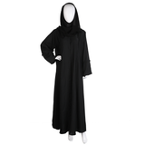 Women's Front Open Abaya - Black, Women Abayas, Chase Value, Chase Value