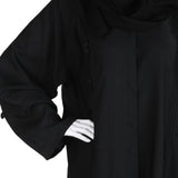 Women's Front Open Abaya - Black, Women Abayas, Chase Value, Chase Value