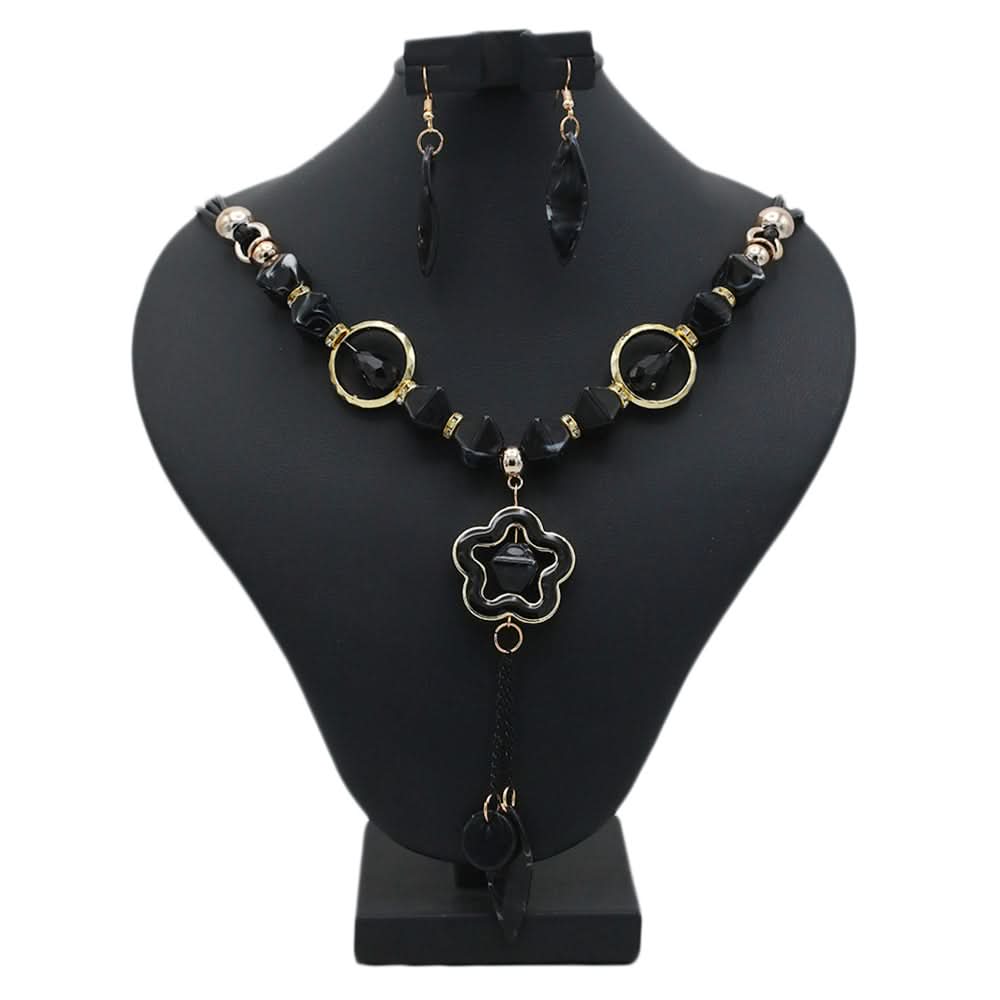 Women's Funky Mala - Black, Women Jewellery Set, Chase Value, Chase Value