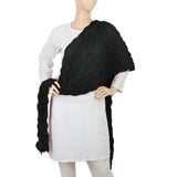 Women's Korkore Chiffon Dupatta - Black, Women, Dupatta, Chase Value, Chase Value