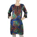 Women's Digital Printed Kurti - Blue, Women, Ready Kurtis, Chase Value, Chase Value