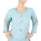 Women's Embroidered Fancy 3Pcs Suit - Blue, Women, Shalwar Suits, Chase Value, Chase Value