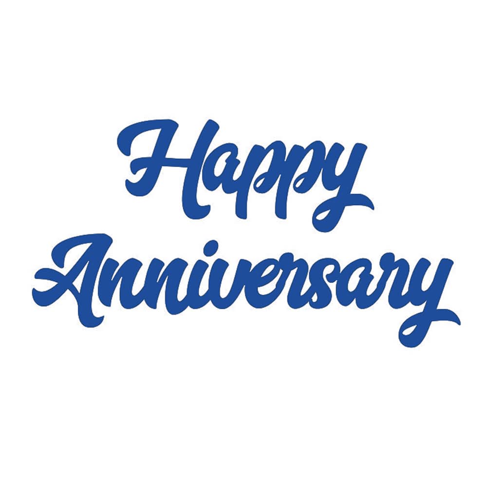 Happy Anniversary Chain Joined Letters - Royal Blue, Home & Lifestyle, Decoration, Chase Value, Chase Value