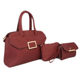 Women's Handbag 3Pc 8838 - Bordo, Women, Bags, Chase Value, Chase Value