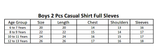 Boys Casual Shirt Full Sleeves 2Pcs Suit - Blue, Kids, Boys Shirts, Chase Value, Chase Value