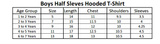 Boys Hooded Half Sleeves T-Shirt - Blue, Kids, Boys T-Shirts, Chase Value, Chase Value