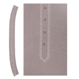 Men's Mashriq Embroidered Un-Stitched Suit - Brown, Men, Unstitched Fabric, Chase Value, Chase Value
