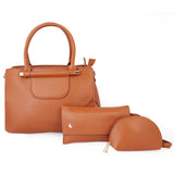 Women's Handbag 3Pc 52006 - BROWN, Women, Bags, Chase Value, Chase Value