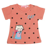 Newborn Girls T-Shirt - Peach, Kids, NB Girls T-Shirts, Chase Value, Chase Value