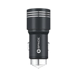 Space Dual USB Port Metal Car Charger CC-155, Home & Lifestyle, Mobile Charger, Chase Value, Chase Value
