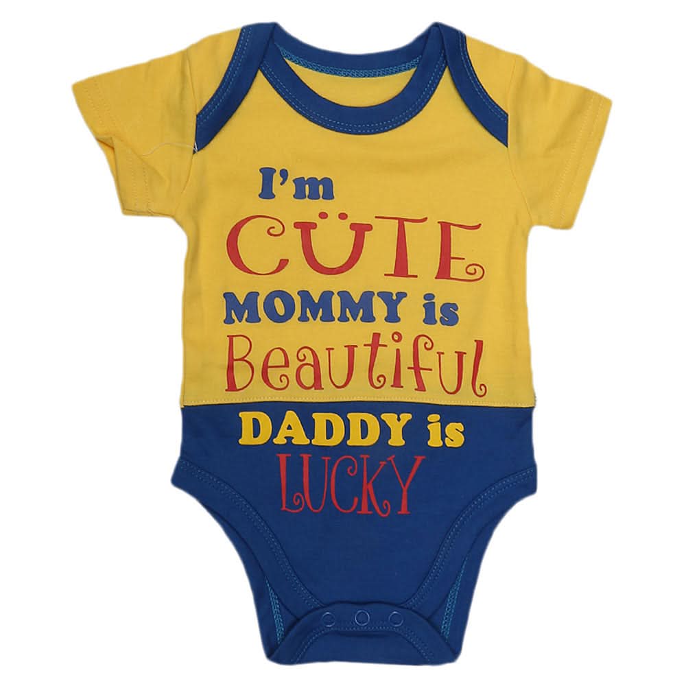 Newborn Boys Body Romper - Yellow, Kids, NB Boys Rompers, Chase Value, Chase Value