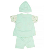 Newborn Girls Suits 3Pcs -Cyan, Kids, NB Girls Sets And Suits, Chase Value, Chase Value