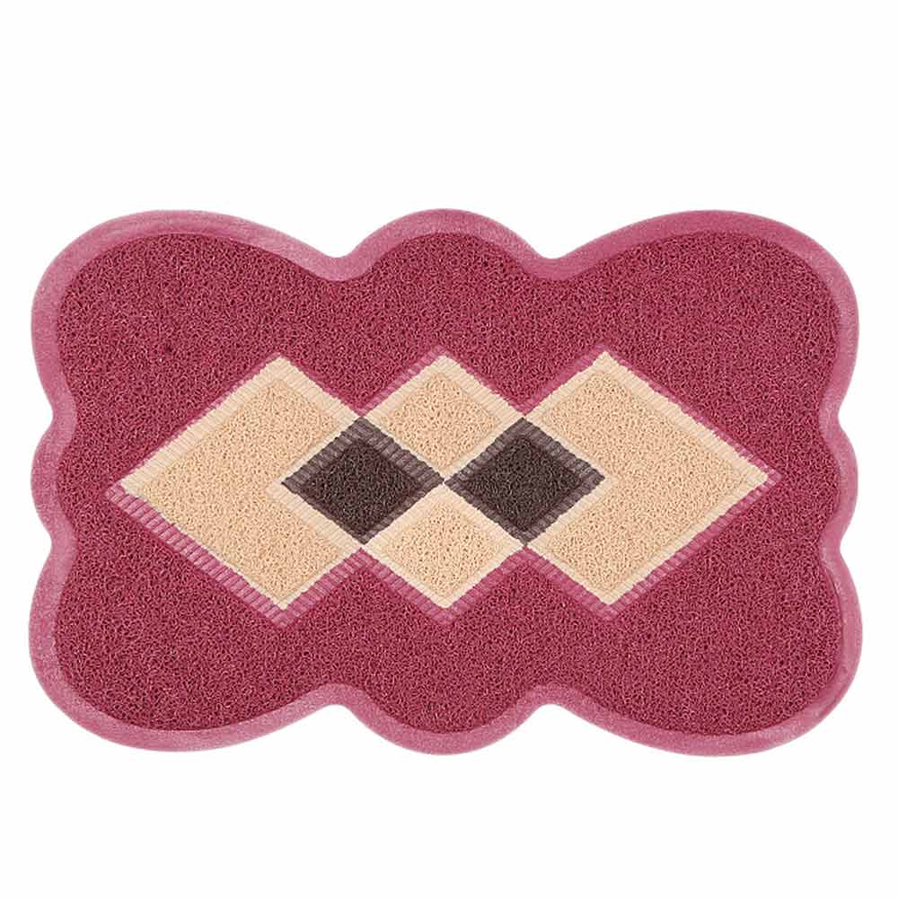 PVC Door Mat 14 x 22 - Maroon, Home & Lifestyle, Mats, Chase Value, Chase Value