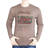 Men's Full Sleeves T Shirt - Brown, Mens T-Shirts, Chase Value, Chase Value