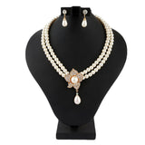 Women's Pearl Locket Set - Golden - test-store-for-chase-value