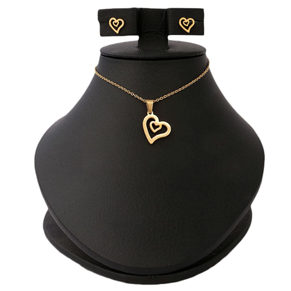 Women's Fancy Locket Set - Gold, Jewellery, Chase Value, Chase Value