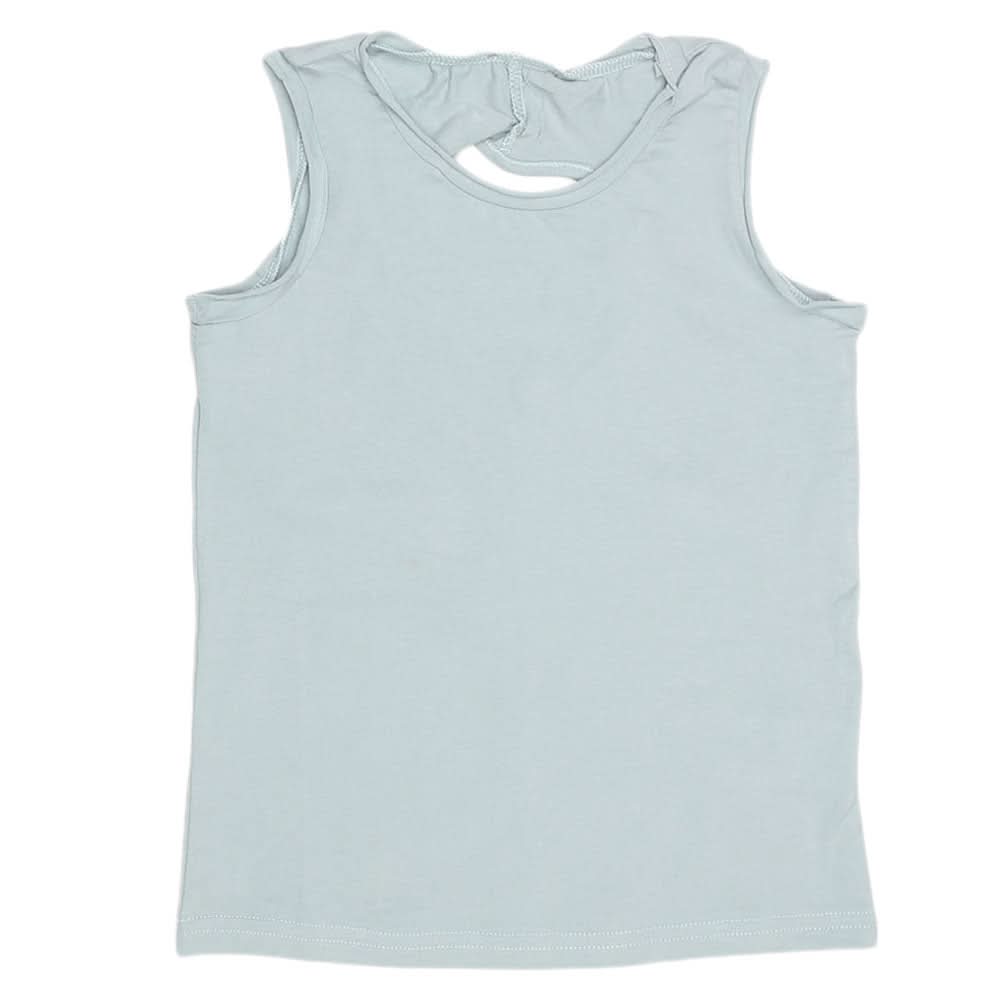 Girls Sando T-Shirt V25 - Steel Green, Kids, Girls T-Shirts, Chase Value, Chase Value