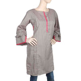 Women's Cotton Plain Kurti - Beige, Women, Ready Kurtis, Chase Value, Chase Value