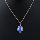 Women's Fancy Locket Set - Blue - test-store-for-chase-value