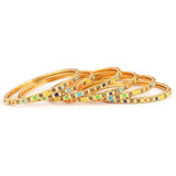Women's Fancy Bangles 6 Pcs - Golden, Women, Bangles & Bracelets, Chase Value, Chase Value