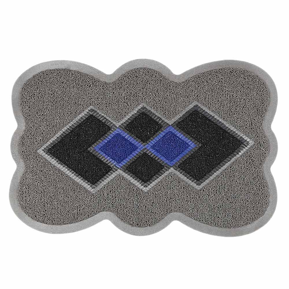 PVC Door Mat 14 x 22 - Grey, Home & Lifestyle, Mats, Chase Value, Chase Value