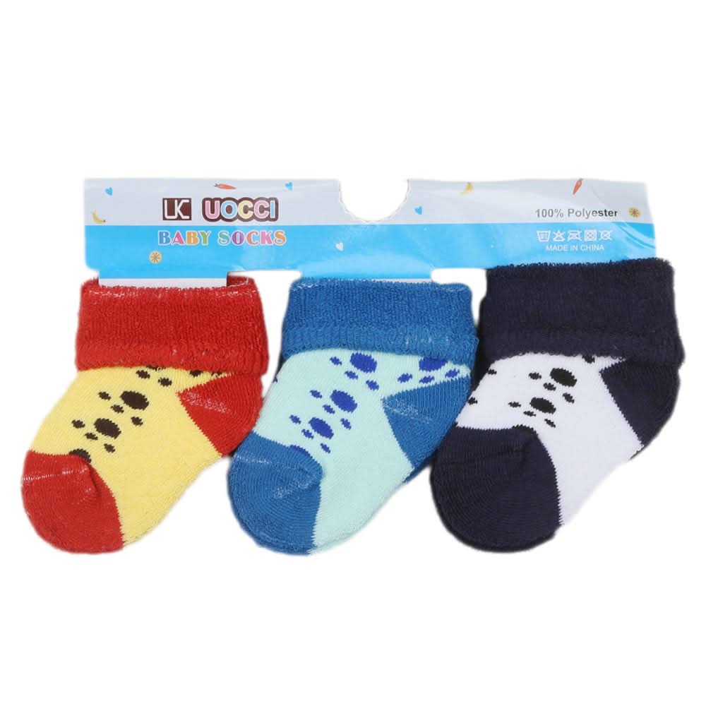 Kids Socks Pack Of 3 - Multi, Kids, Boys Socks, Chase Value, Chase Value