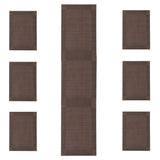 Table Mat with Runner - 7Pcs - Coffee, Home & Lifestyle, Mats, Chase Value, Chase Value