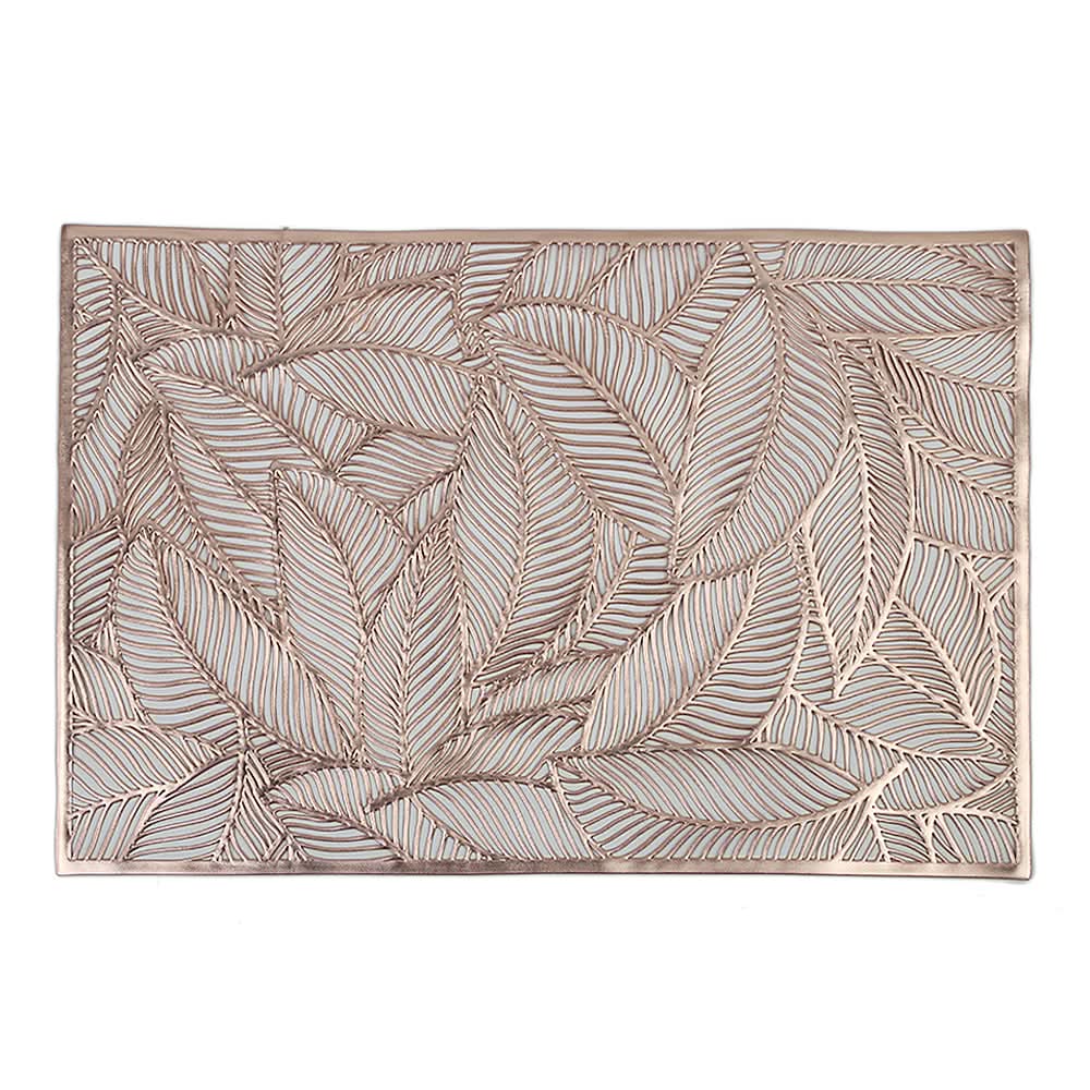 Table Mat Vinyl 6 Pcs Set - E - Copper, Home & Lifestyle, Mats, Chase Value, Chase Value
