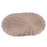 Table Mat Vinyl 6 Pcs Set - F - Copper, Home & Lifestyle, Mats, Chase Value, Chase Value