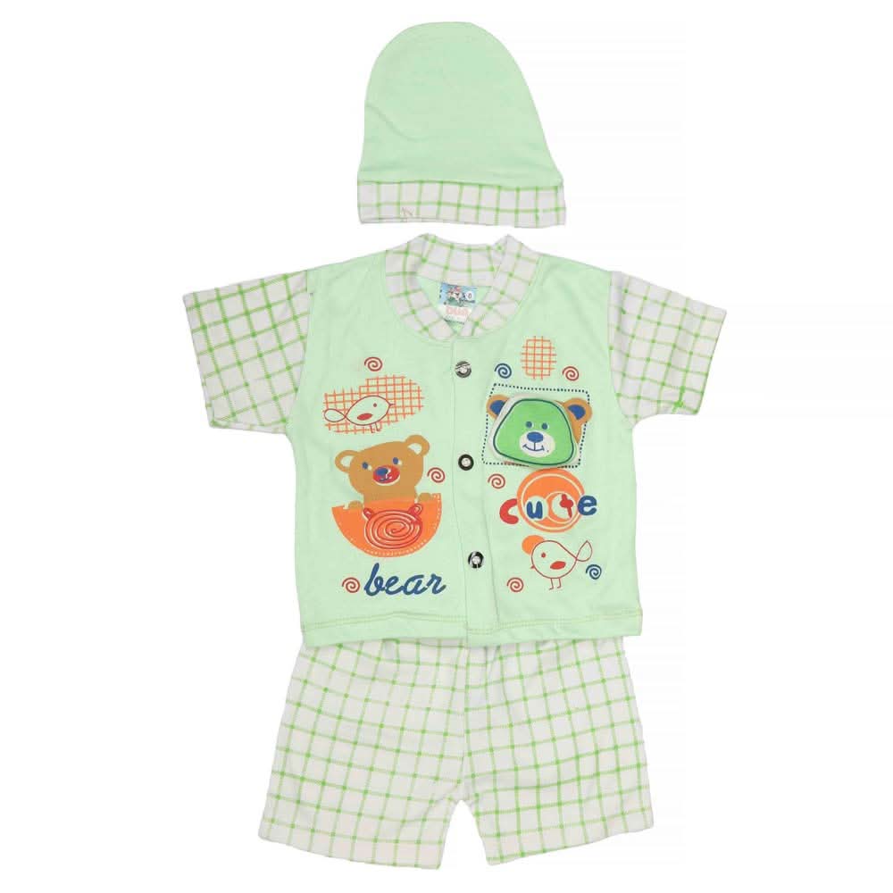 Newborn Boys Suits 3Pcs - Cyan, Kids, NB Boys Sets And Suits, Chase Value, Chase Value