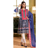 Noor Jahan Embroidered Un-Stitched 3Pcs Suit - 6, Women, 3Pcs Shalwar Suit, Rana Art, Chase Value