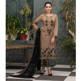 DELIA Boring Embroidered 3 Pcs Semi-Stitched Suit - 1243, Women, 3Pcs Shalwar Suit, Tawakkal Fabrics, Chase Value