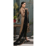 DELIA Boring Embroidered 3 Pcs Semi-Stitched Suit - 1243, Women, 3Pcs Shalwar Suit, Tawakkal Fabrics, Chase Value