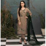 DELIA Boring Embroidered 3 Pcs Semi-Stitched Suit - 1244, Women, 3Pcs Shalwar Suit, Tawakkal Fabrics, Chase Value