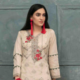 DELIA Boring Embroidered 3 Pcs Semi-Stitched Suit - 1249, Women, 3Pcs Shalwar Suit, Tawakkal Fabrics, Chase Value