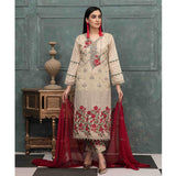 DELIA Boring Embroidered 3 Pcs Semi-Stitched Suit - 1249, Women, 3Pcs Shalwar Suit, Tawakkal Fabrics, Chase Value