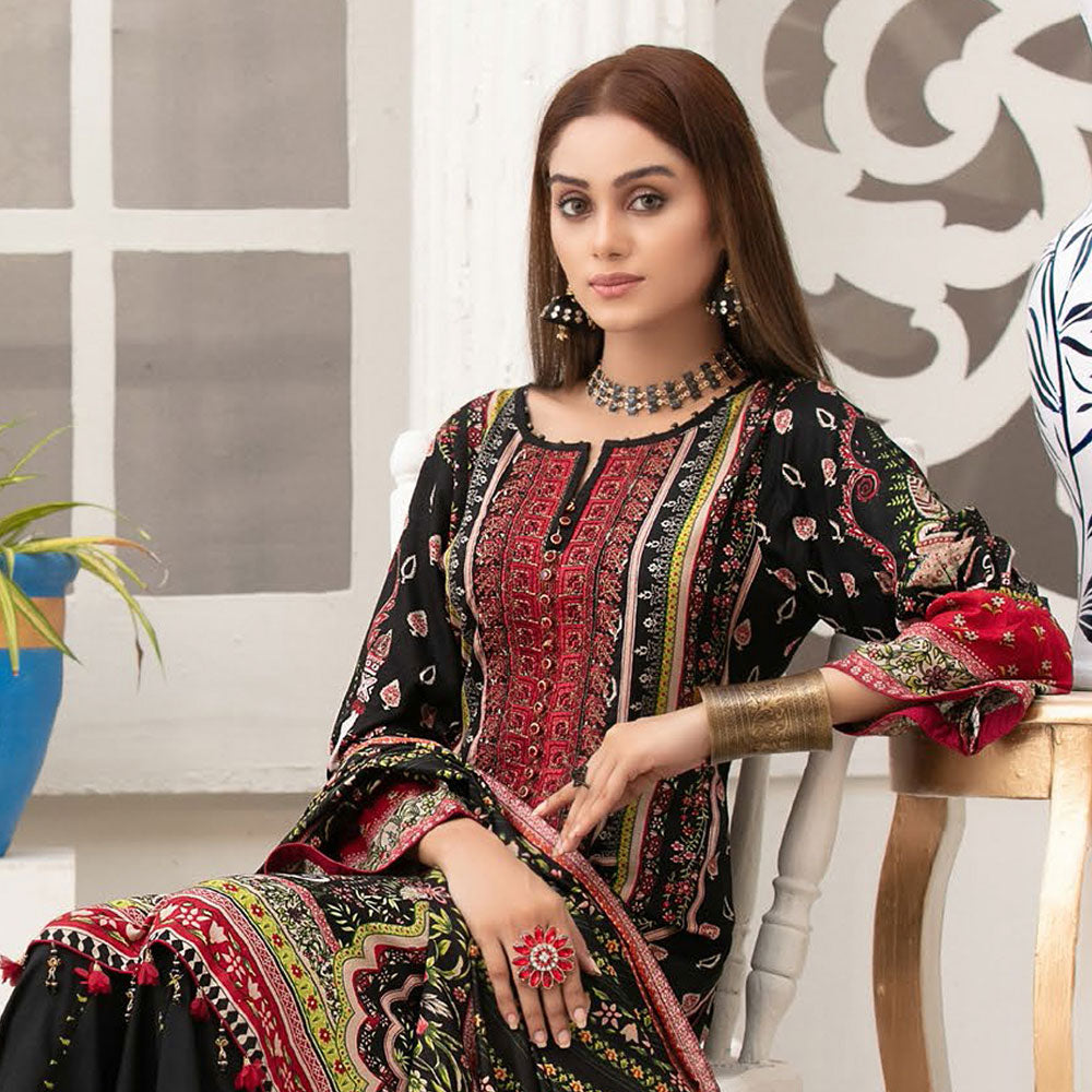 Tawakkal Dilara Linen Embroidered Unstitched 3Pcs Suit, Women, 3Pcs Shalwar Suit, Tawakkal Fabrics, Chase Value