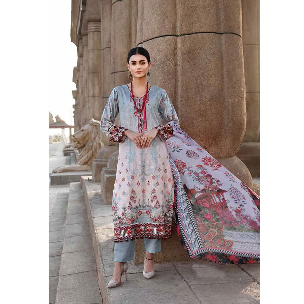 Orissa Digital Printed Chikan Kari Linen 3 Pcs Un-Stitched Suit - 2701, Women, 3Pcs Shalwar Suit, Rashid Textiles, Chase Value