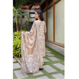 Deena Dhanak Printed Chikcen Kari Unstitched 3Pcs Suit - D-2, Women, 3Pcs Shalwar Suit, Schick Creation, Chase Value
