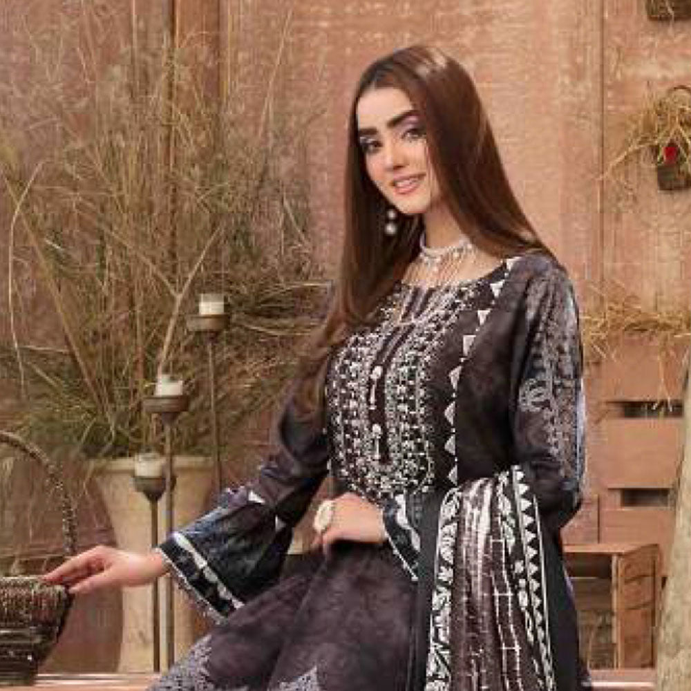 Tawakkal Aashnaa Linen Printed unstitched 3pc Embroidered Suit, Women, 3Pcs Shalwar Suit, Tawakkal Fabrics, Chase Value